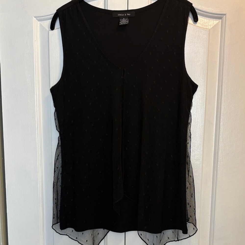 Chic Black Sleeveless Adele and MayTank Top